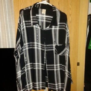 Black and silver striped shirt